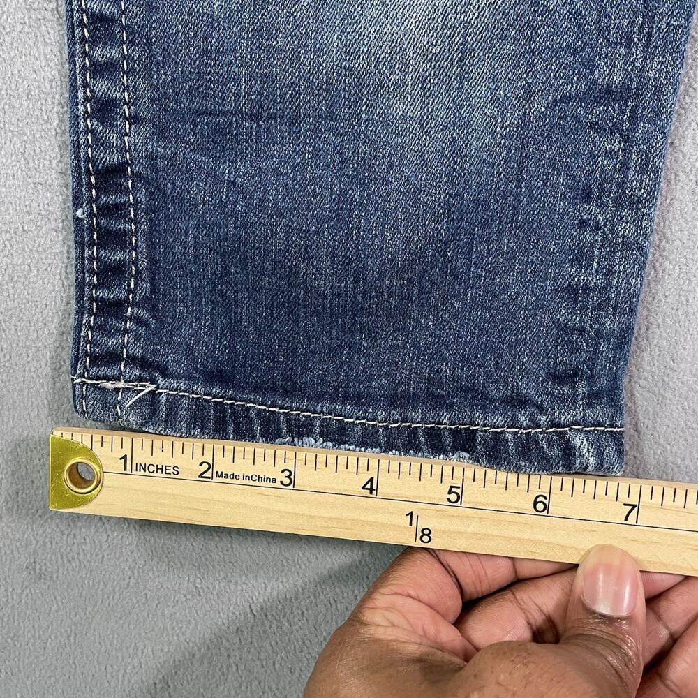 Miss Me Capri Crop Blue Jeans 27 x 16.5 Flap Pocket Bling JE5427C2 - Picture 3 of 13